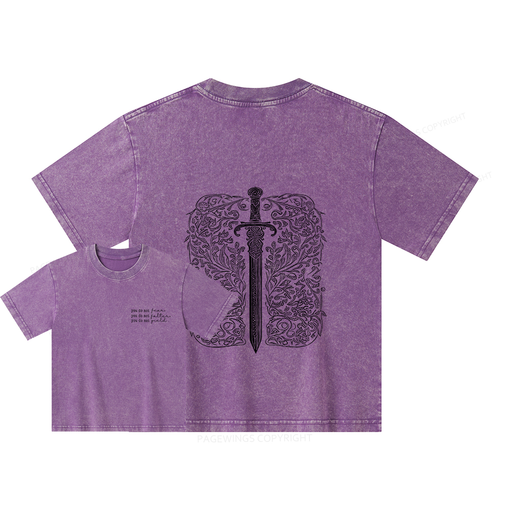 Pagewings You Do Not Yield Unisex Kids Washed T-shirt