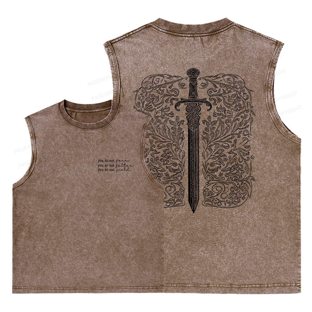 Pagewings You Do Not Yield Unisex Washed Tank Top