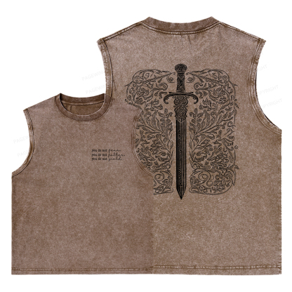 Pagewings You Do Not Yield Unisex Washed Tank Top