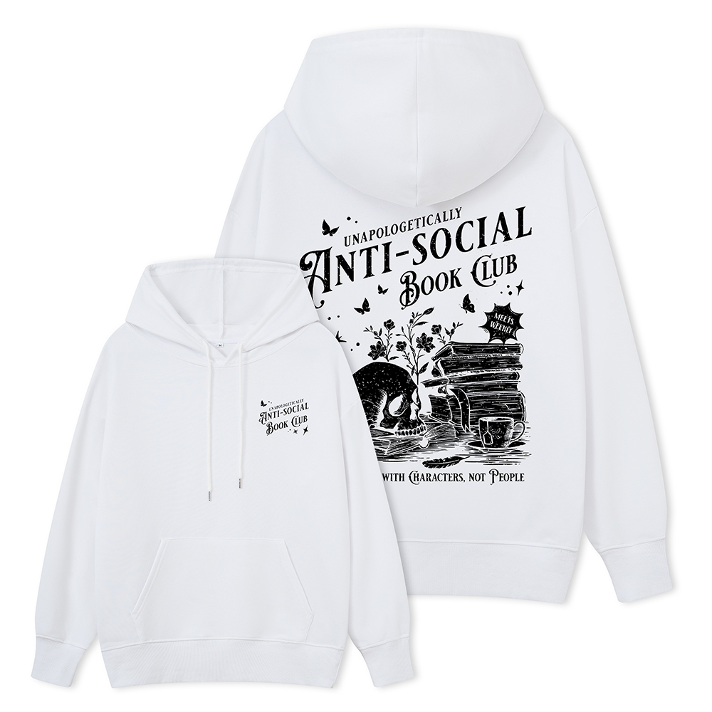 Pagewings Anti-social Book Club Comfort Colors Unisex Classic Hoodie