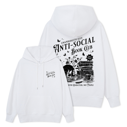 Pagewings Anti-social Book Club Comfort Colors Unisex Classic Hoodie