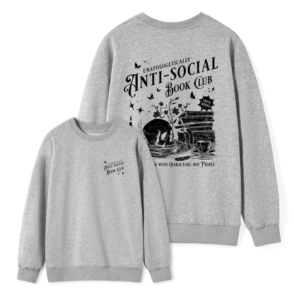 Pagewings Anti-social Book Club Comfort Colors Unisex Classic Sweatshirt