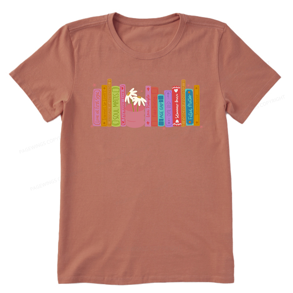 Pagewings Romance Book Tropes Unisex Classic T-shirt