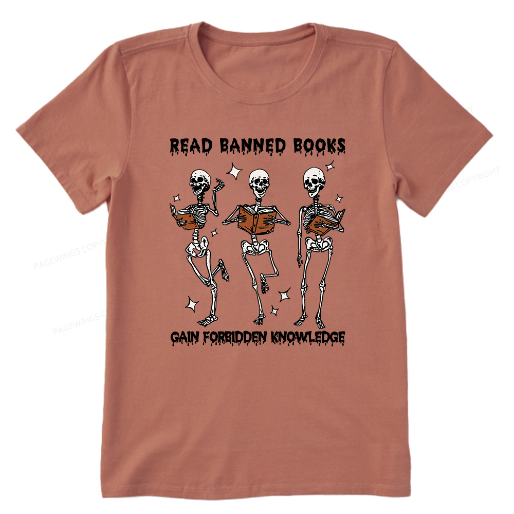 Pagewings Read Banned Books Gain Forbidden Knowledge Classic T-shirt