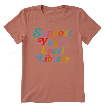 Pagewings Support Your Local Library Unisex Classic T-shirt