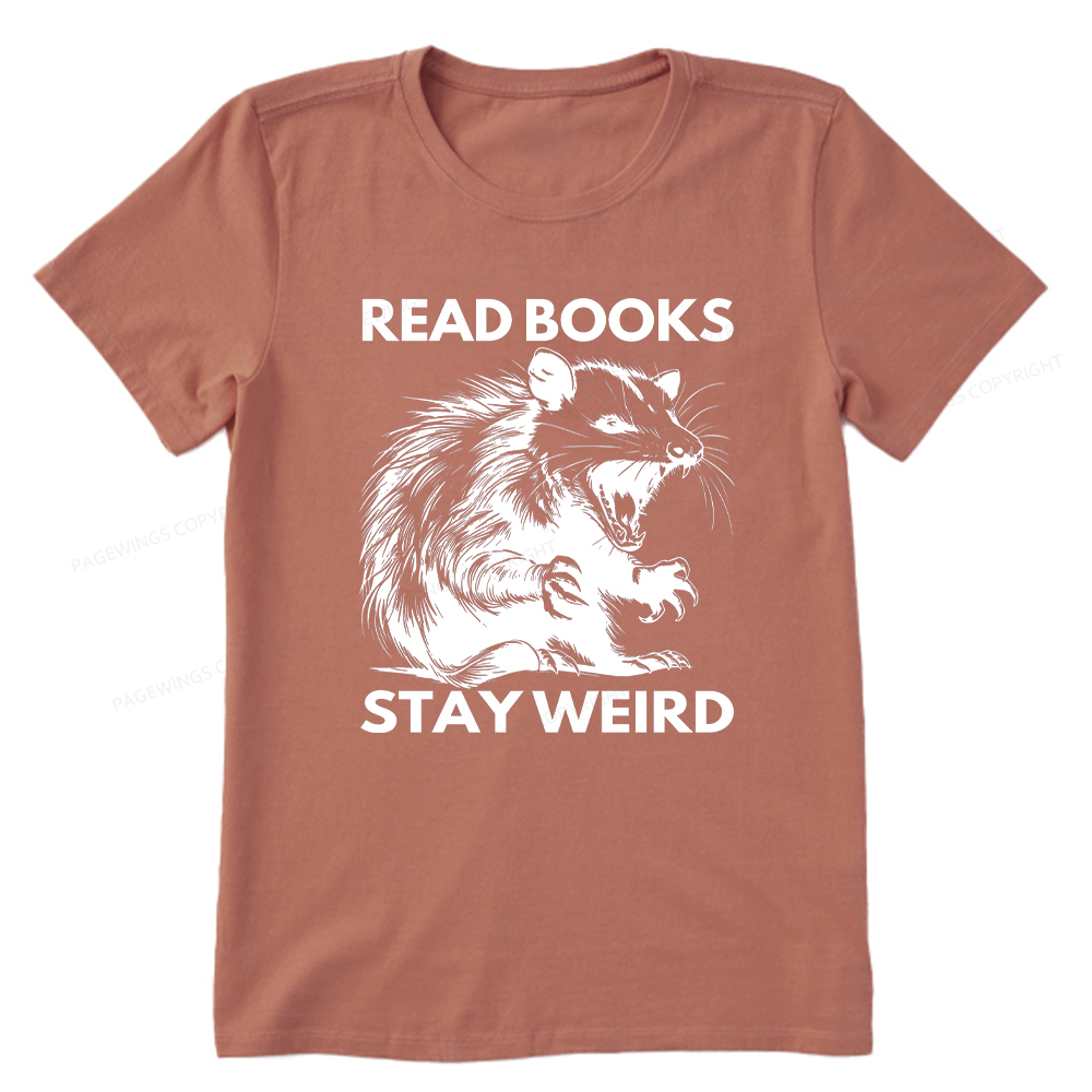 Pagewings Read Books Stay Weird Unisex Classic T-shirt