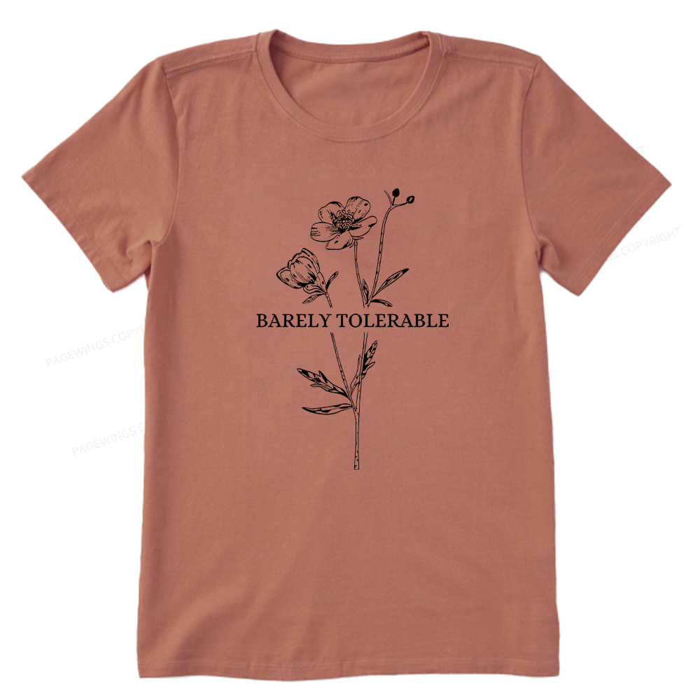 Pagewings Barely Tolerable Unisex Classic T-shirt