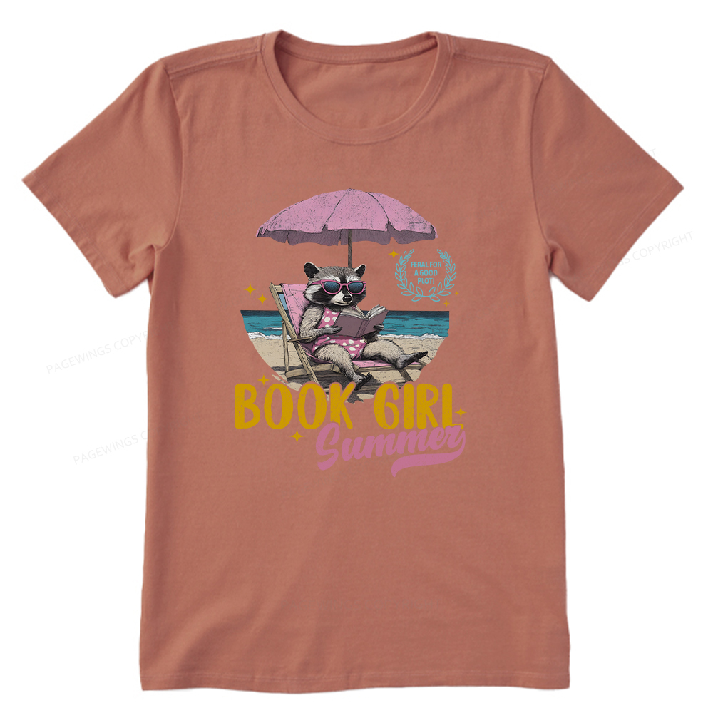 Pagewings Book Girl Summer Unisex Classic T-shirt