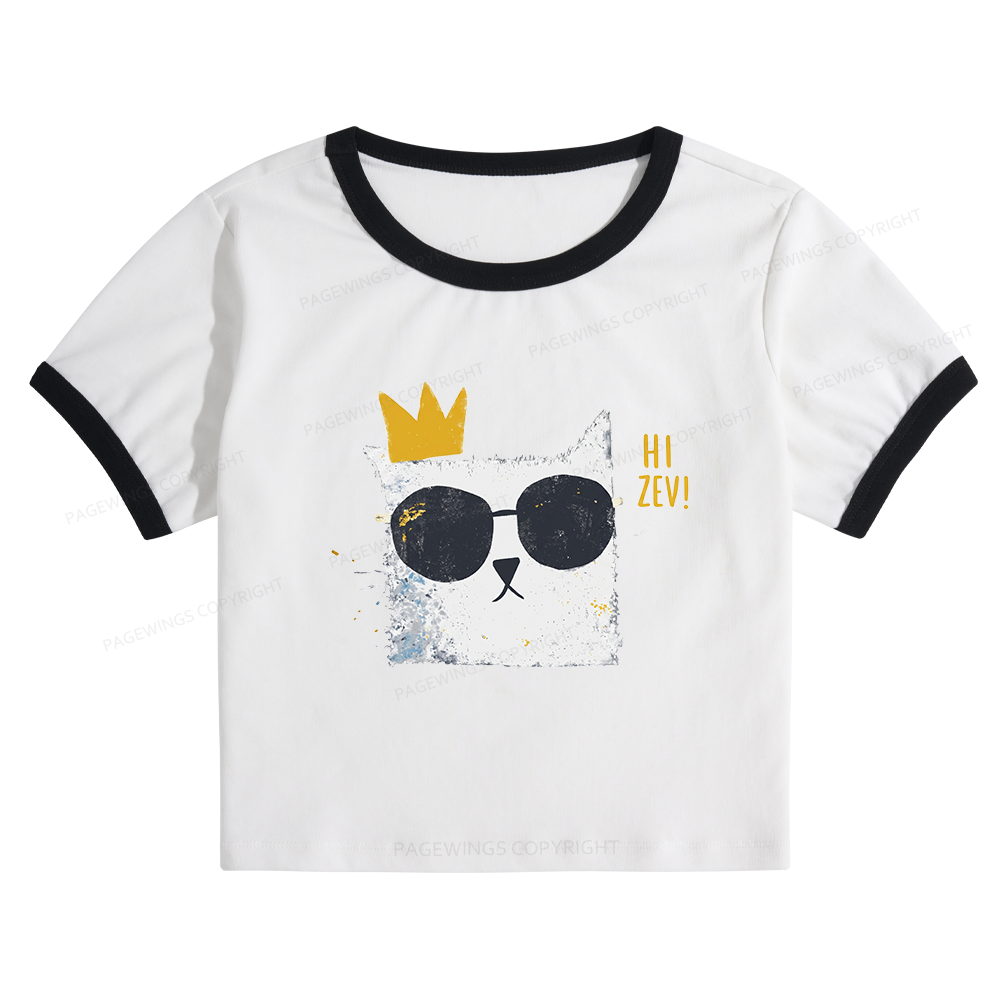 Pagewings Sci-Fi Bookish Baby Tee Cropped Ringer T-Shirt