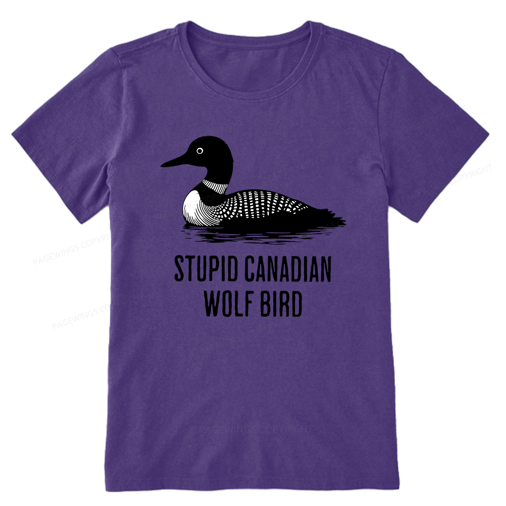 Pagewings Stupid Canadian Wolf Bird Unisex Classic T-shirt