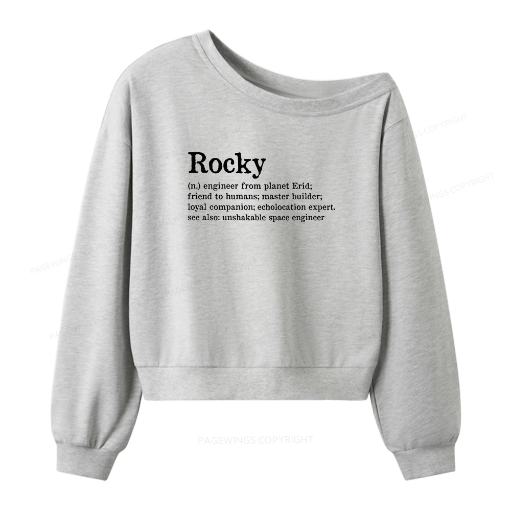 Pagewings Rocky Women Off Shoulder Sweatshirt