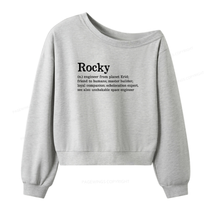 Pagewings Rocky Women Off Shoulder Sweatshirt