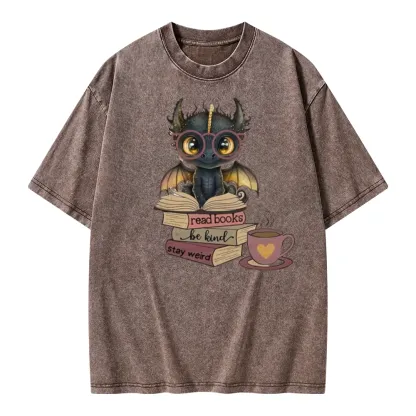 Pagewings Fourth Wing Dargon Unisex Washed T-shirt