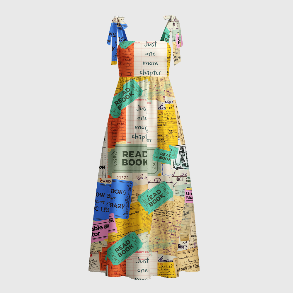 Pagewings Dragon Bloom Tie Shoulder Maxi Dress