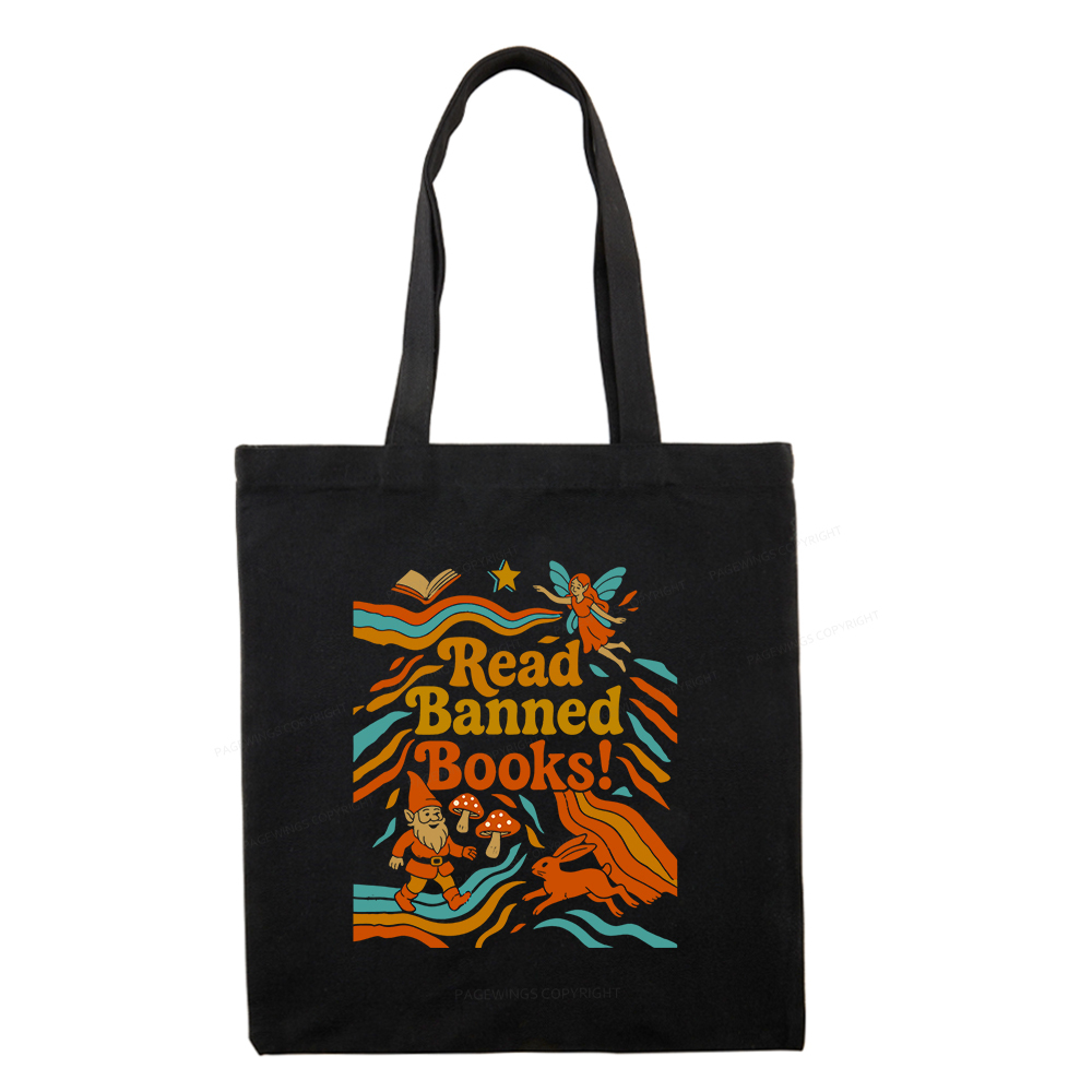 Pagewings Read Banned Books Fantasy Tote Bag