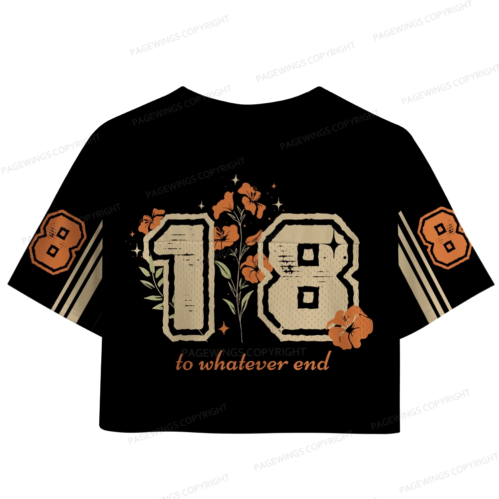 Pagewings To Whatever End Women's Crop Mesh Jersey