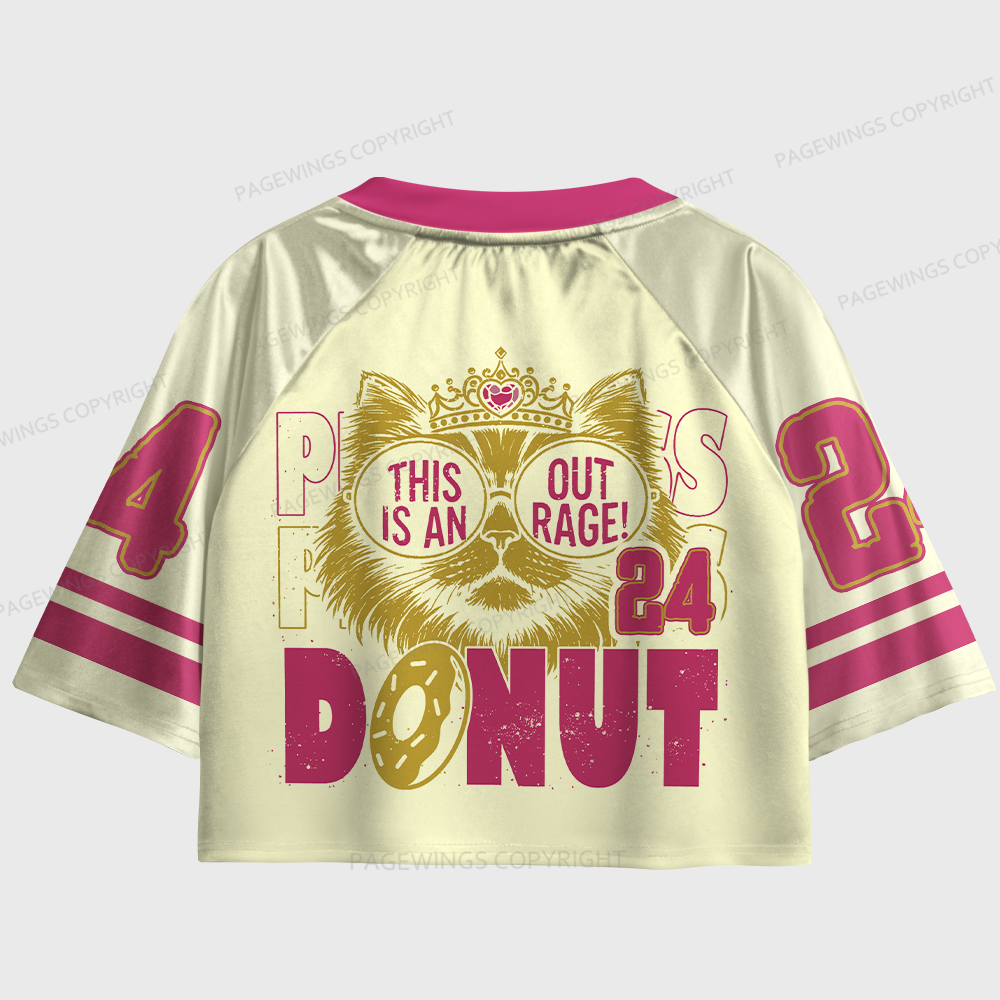 Pagewings This Is An Outrage Women's Cropped Jersey