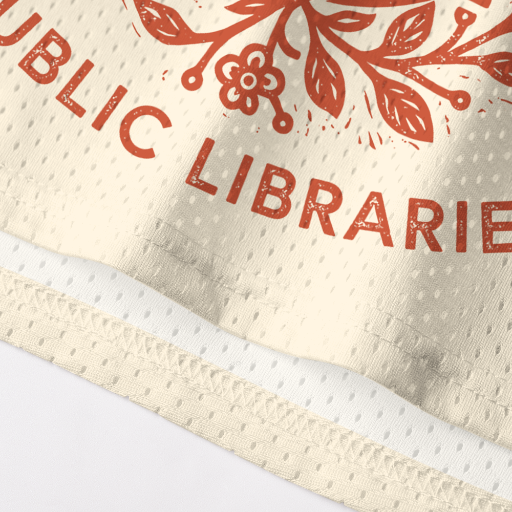 Pagewings Radicalized By Public Libraries Unisex Mesh Tank Top