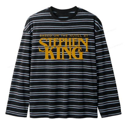 Pagewings Based On A Novel By Horror Writer Unisex Striped Long Sleeve T-Shirt