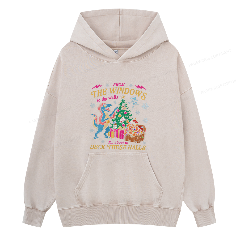 Pagewings From The Windows To The Wall Unisex Washed Hoodie