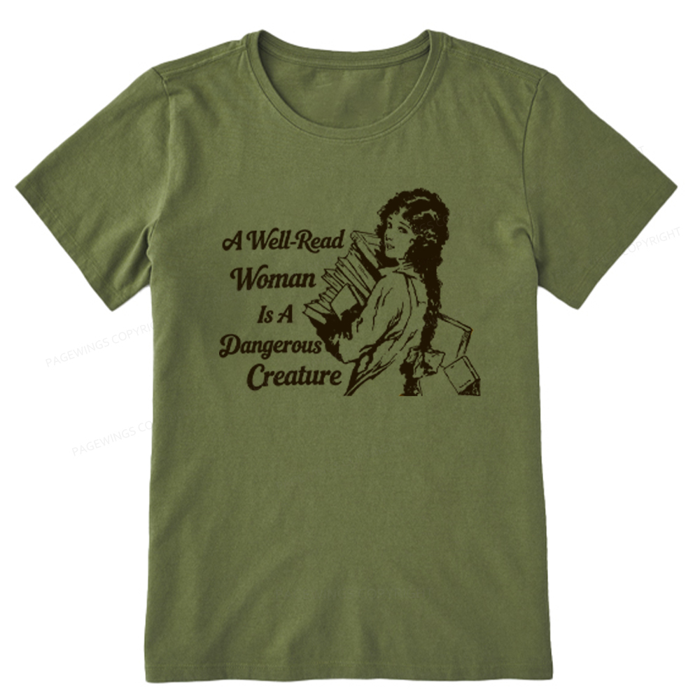 Pagewings A Well-Read Woman Is A Dangerous Creature Unisex Classic T-shirt