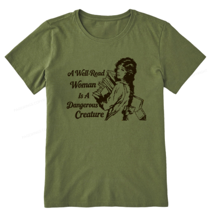 Pagewings A Well-Read Woman Is A Dangerous Creature Unisex Classic T-shirt