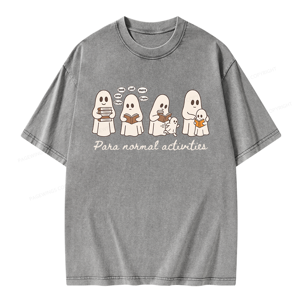 Pagewings Just One More Chapter Unisex Washed T-shirt