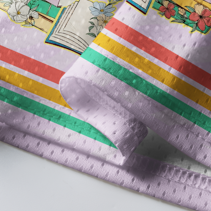 Pagewings Reading With Rainbow Unisex Mesh Jersey