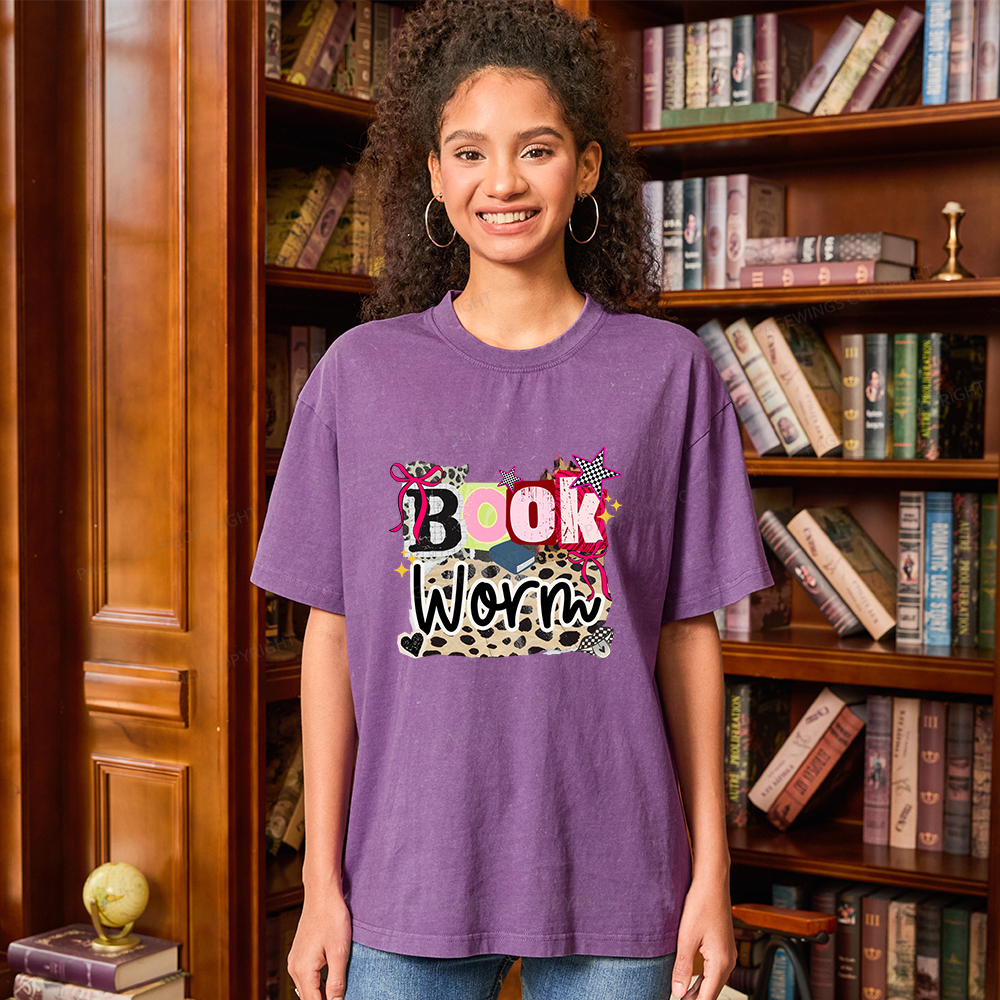 Pagewings Bookworm Unisex Washed T-shirt
