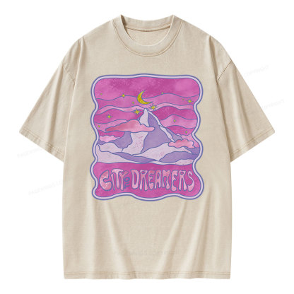 Pagewing City Of Dreamers Unisex Washed T-shirt