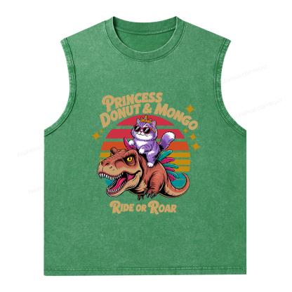 Pagewings Princess Donut & Mongo Washed Tank Top