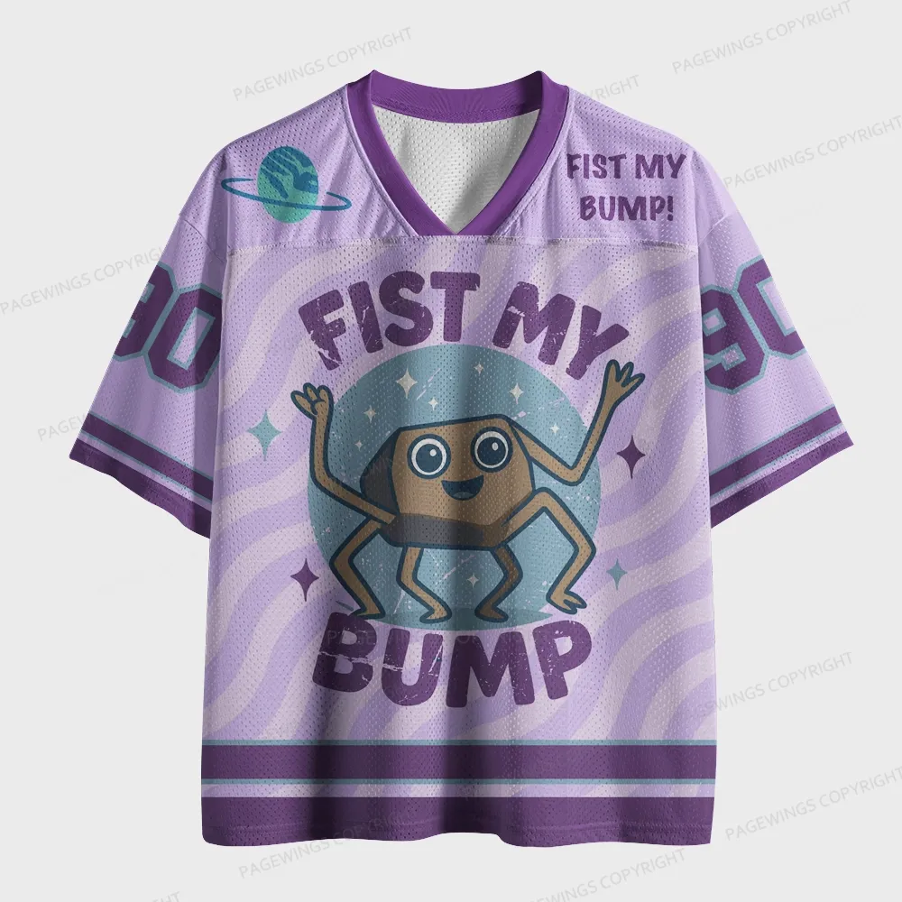 Pagewings Fist My Bump Unisex Mesh Jersey
