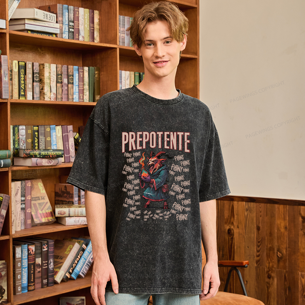 Pagewings Prepotente Unisex Washed T-shirt