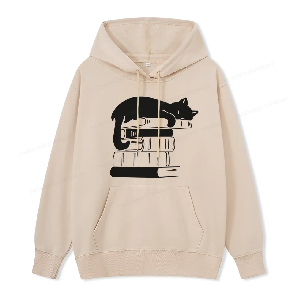 Pagewings Books And Cats Unisex Classic Hoodie