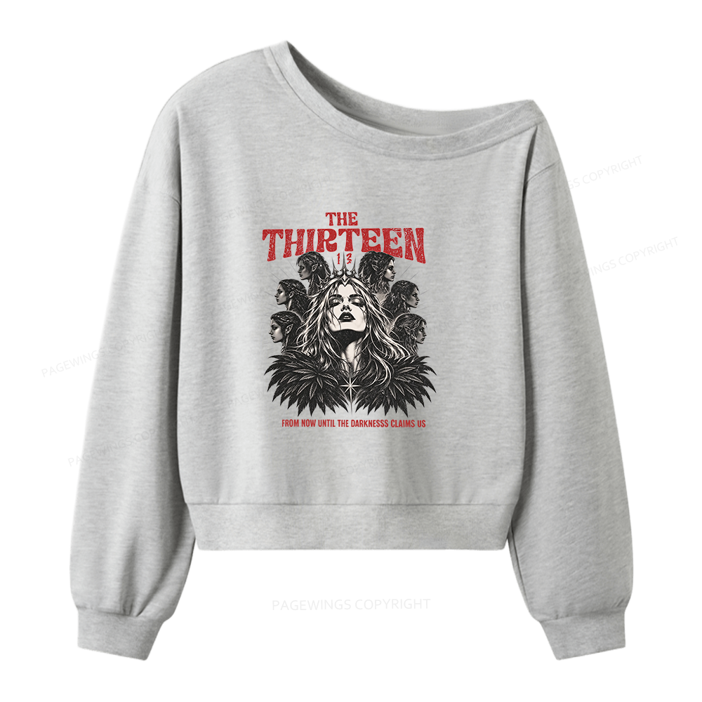 Pagewings Fantasy Book Lover Women Off Shoulder Sweatshirt
