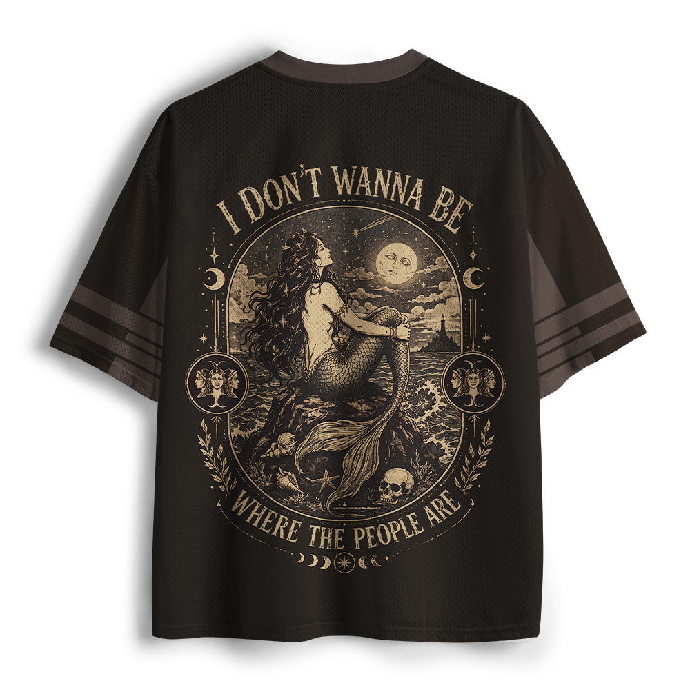 Pagewings I Don’t Wanna Be Where The People Are Unisex Mesh Jersey