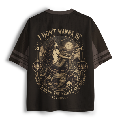 Pagewings I Don’t Wanna Be Where The People Are Unisex Mesh Jersey