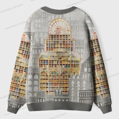 Pagewings Library  Unisex Ugly Cardigan Sweaters