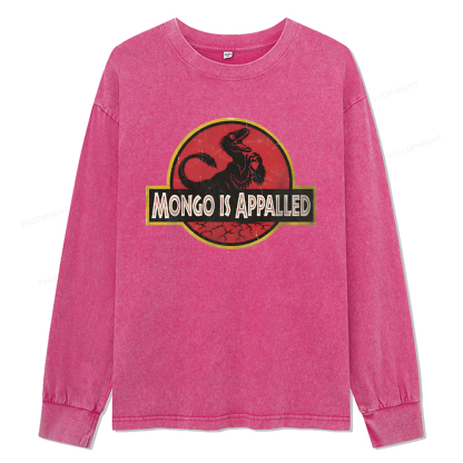 Pagewings Mongo Is Appalled Unisex Washed Long Sleeve T-shirt
