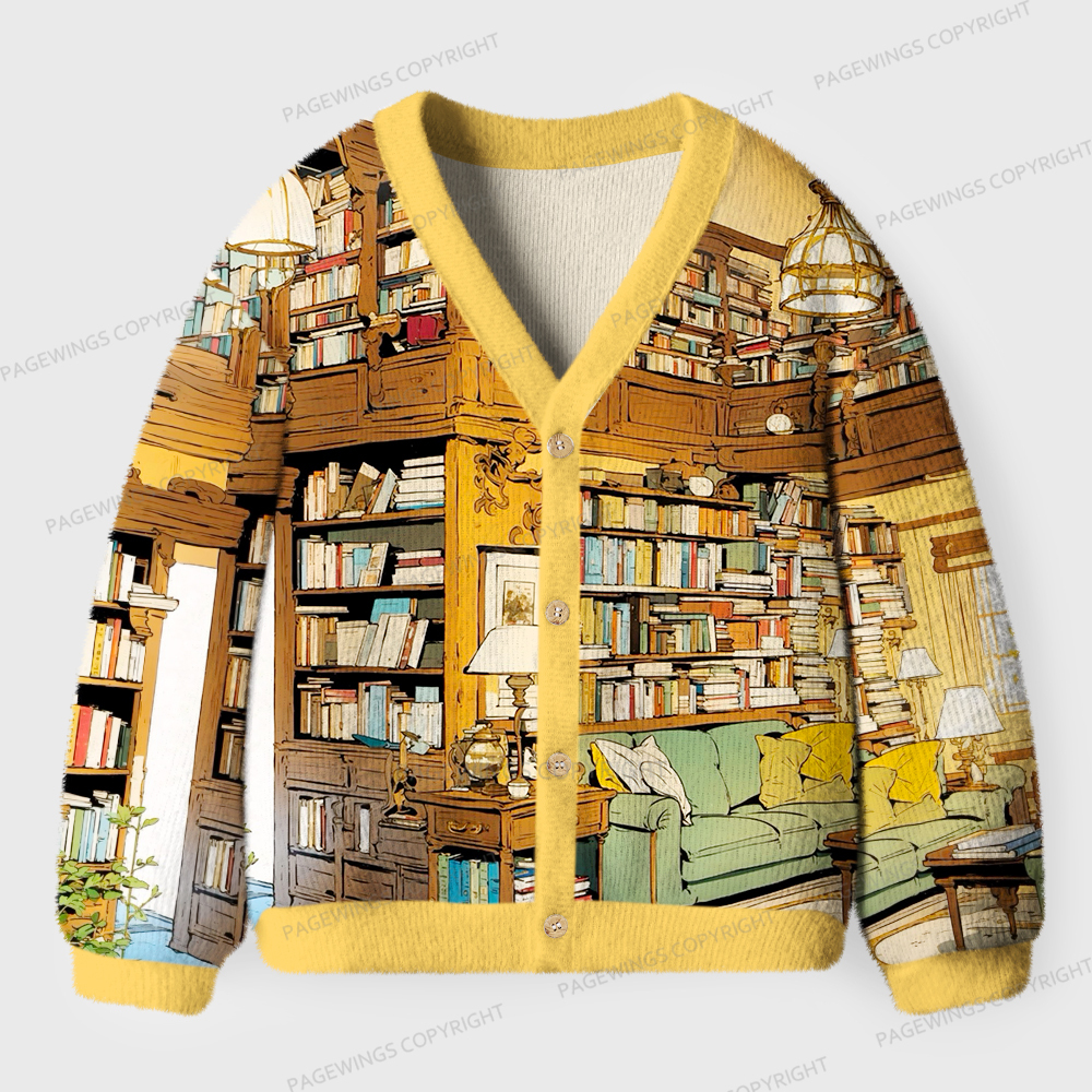 Pagewings Good Book Unisex Ugly Cardigan Sweaters