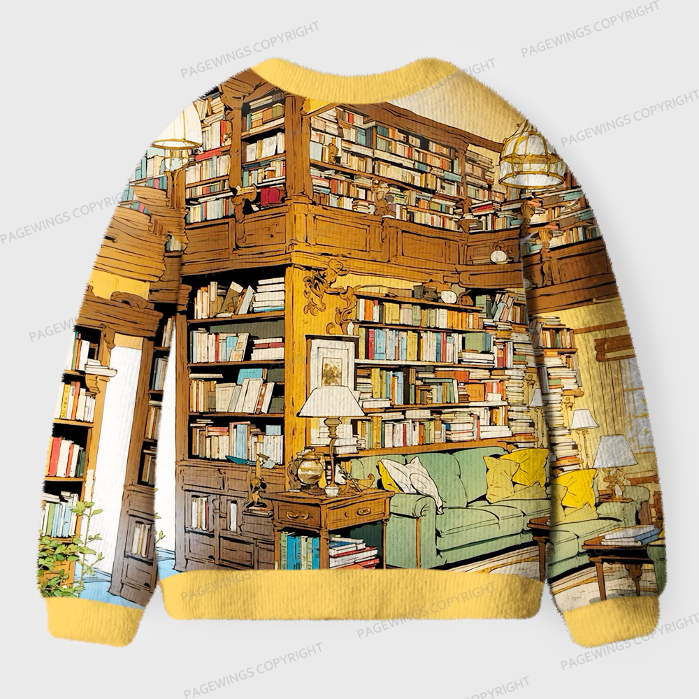 Pagewings Good Book Unisex Ugly Cardigan Sweaters