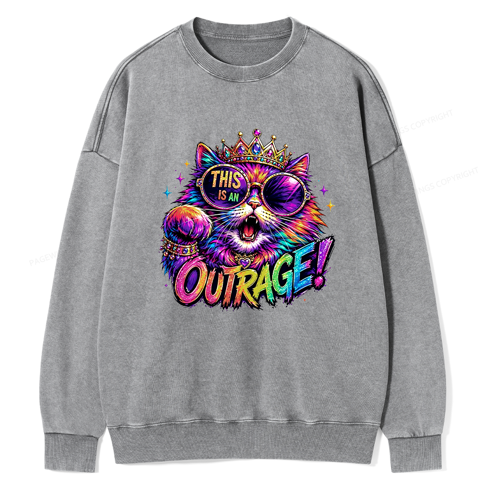 Pagewings Sci-Fi Book Lover Unisex Washed Sweatshirt