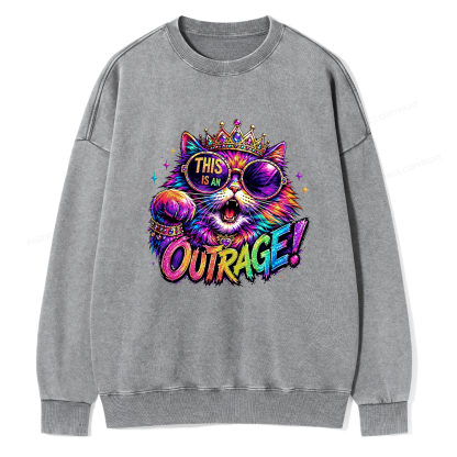 Pagewings Sci-Fi Book Lover Unisex Washed Sweatshirt