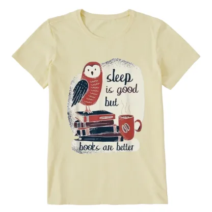 Pagewings Sleep is Good But Book is Better Unisex Classic T-shirt