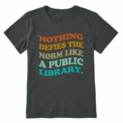 Pagewings Nothing defies the norm like a public library Unisex Classic T-shirt