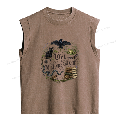 Pagewings Love the Misunderstood Women's Washed Tank Top