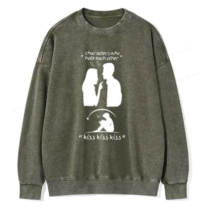 Pagewings Character Change Of The Enemies To Lovers Unisex Washed Sweatshirt
