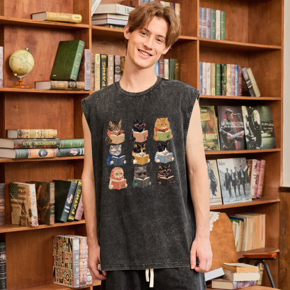 Pagewings I Literally Wrote A Book To Warn Unisex Washed Tank Top
