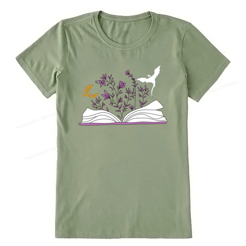 Pagewings The Flying Dragon In The Book Unisex Classic T-shirt
