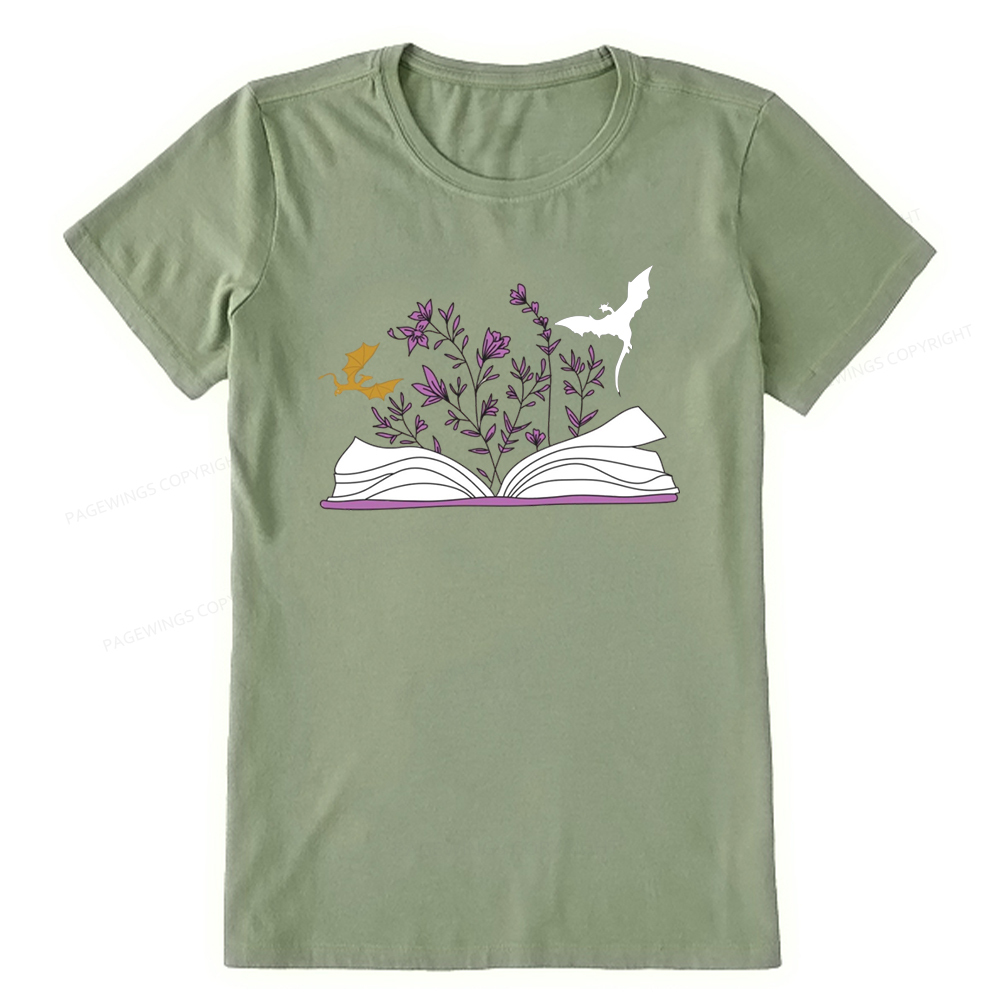 Pagewings The Flying Dragon In The Book Unisex Classic T-shirt